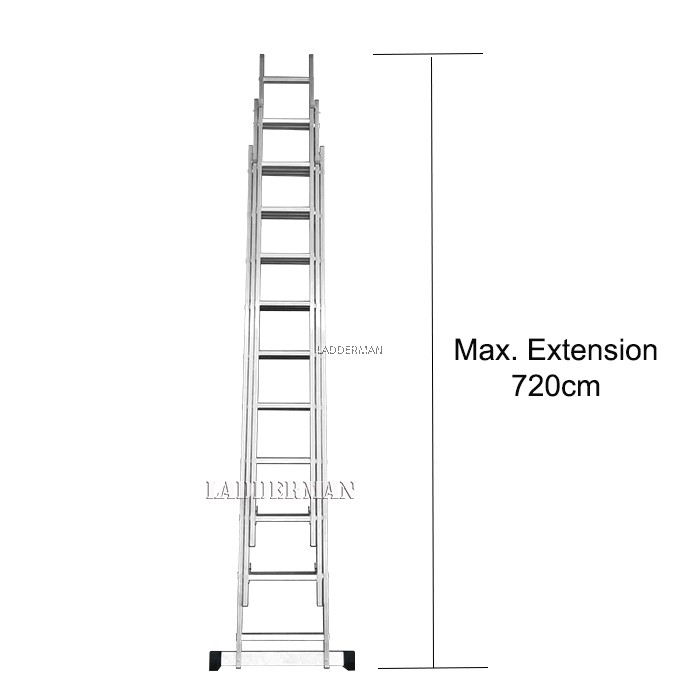 30 STEPS ALUMINIUM TRIPLE EXTENSION LADDER